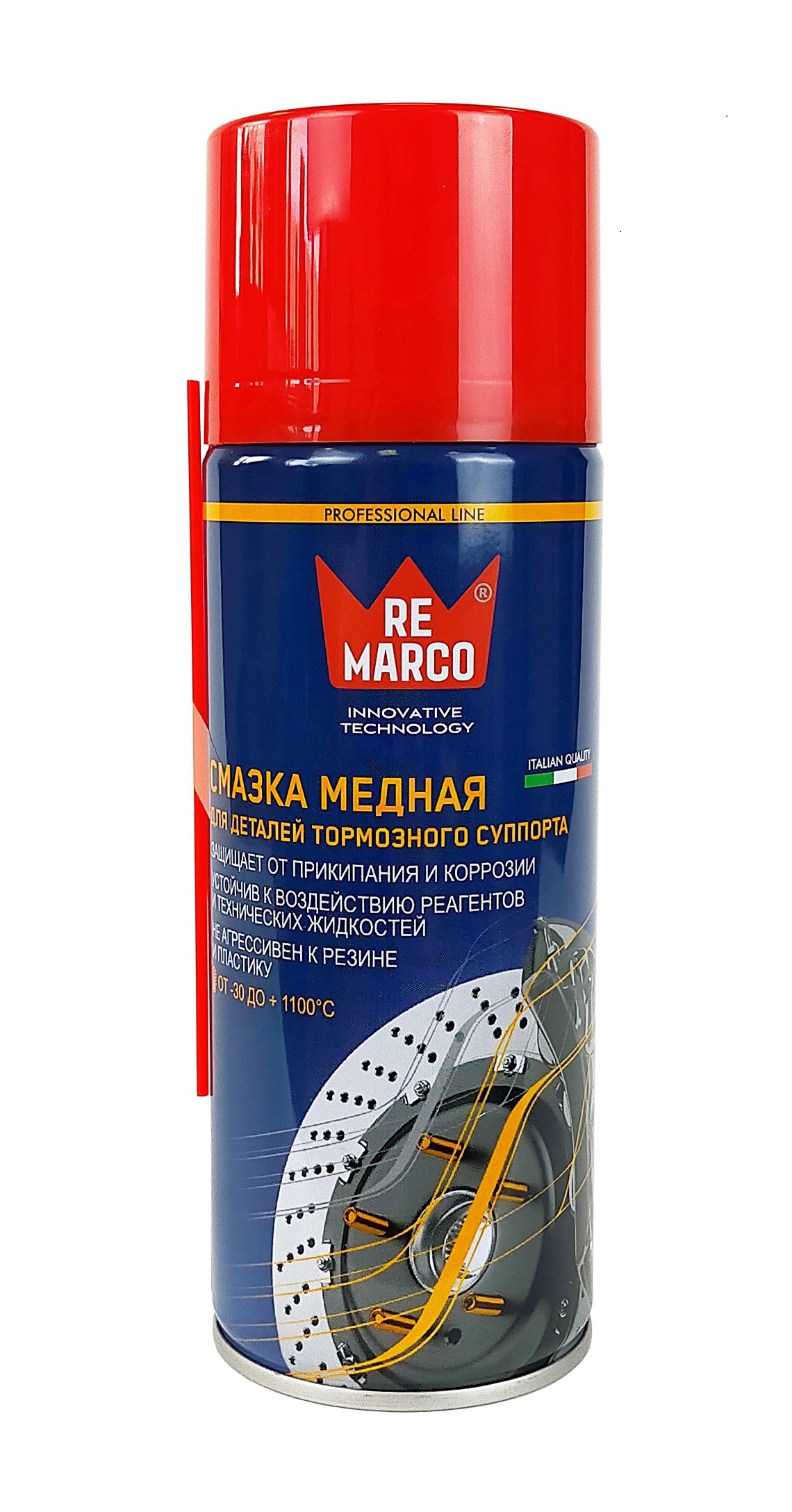 Изображение товара Медная смазка RE MARCO RM-754 400 мл для высокой температуры и защиты металлических соединений