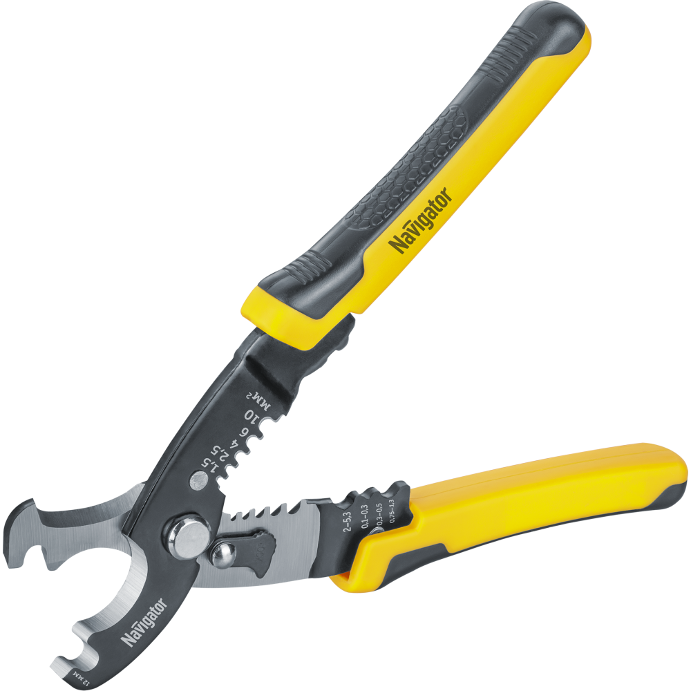 Изображение товара Кабелерез Navigator NHT-Nk04-3v1 205 мм многофункциональный для резки и снятия изоляции