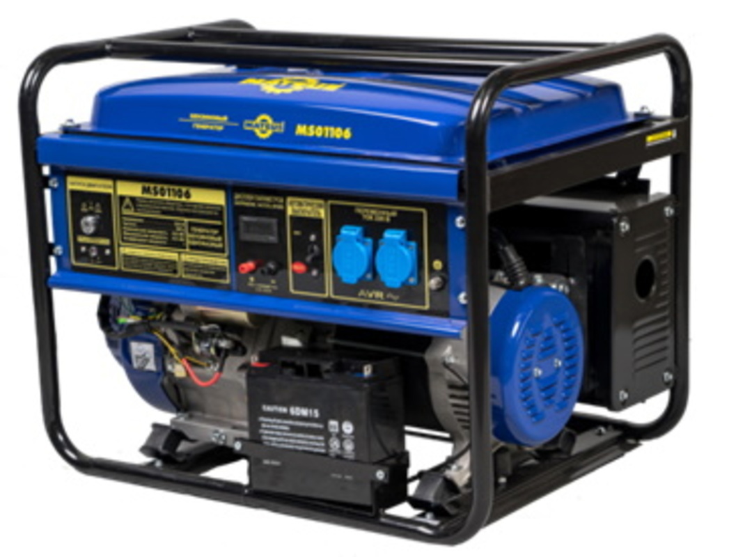 Изображение товара Генератор бензиновый Mateus MS01106, 6.5 кВт