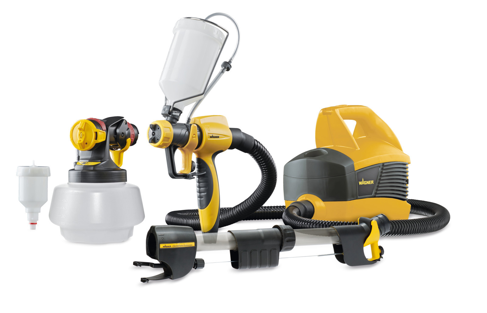 Изображение товара Краскопульт сетевой Wagner W 690 FLEXiO Extra Kit, 630 Вт, 0.5 л/мин