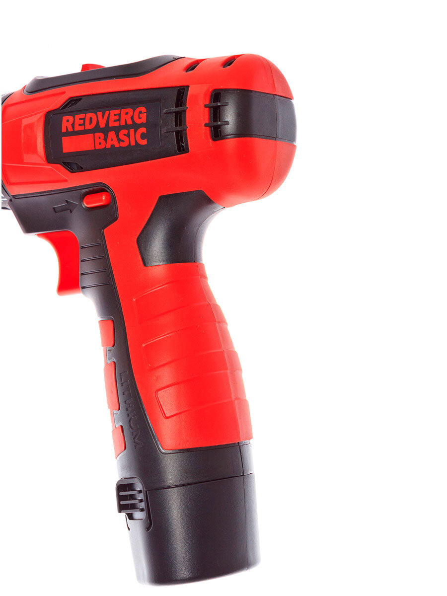 Изображение товара Шуруповерт аккумуляторный Redverg Basic SD12LE/2-2, 12 В Li-Ion 2x1.5 Ач