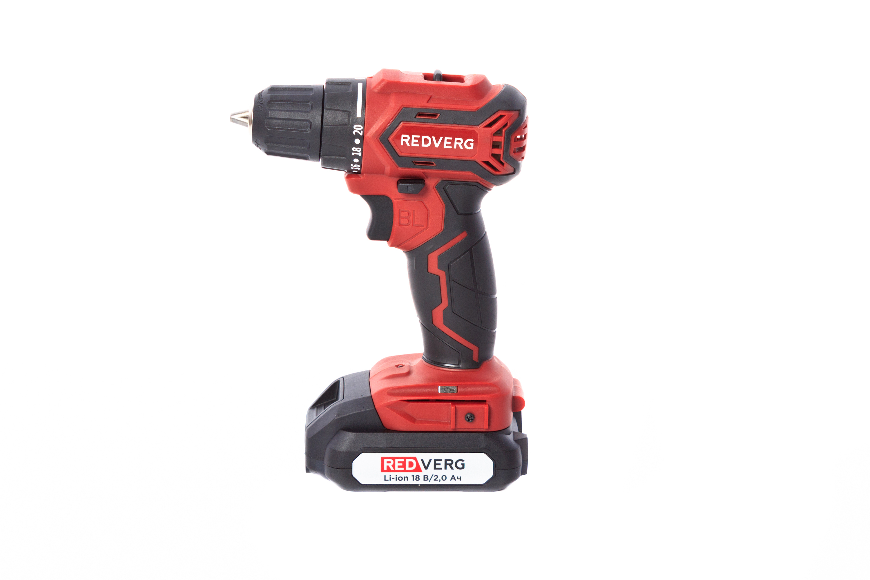 Изображение товара Аккумуляторная дрель-шуруповерт REDVERG RD-S18MBLC/U 18 В бесщеточная компактная