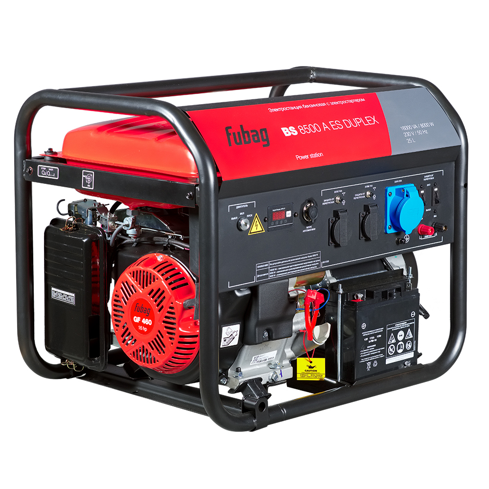 Изображение товара Генератор бензиновый Fubag BS 8500 A ES Duplex 8.5 кВт