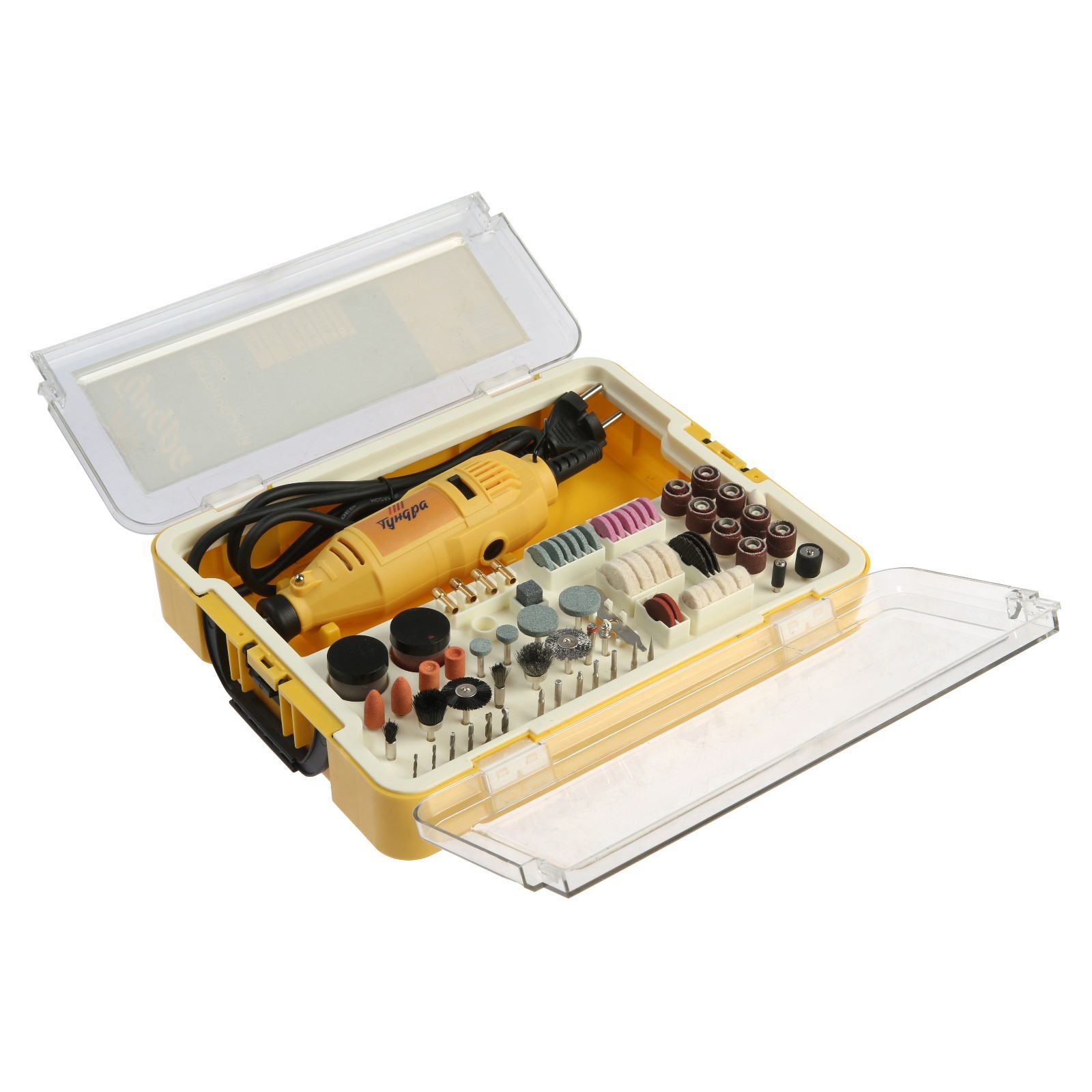 Изображение товара Гравер сетевой Тундра 9355849 135 Вт 118 предметов регулировка скорости