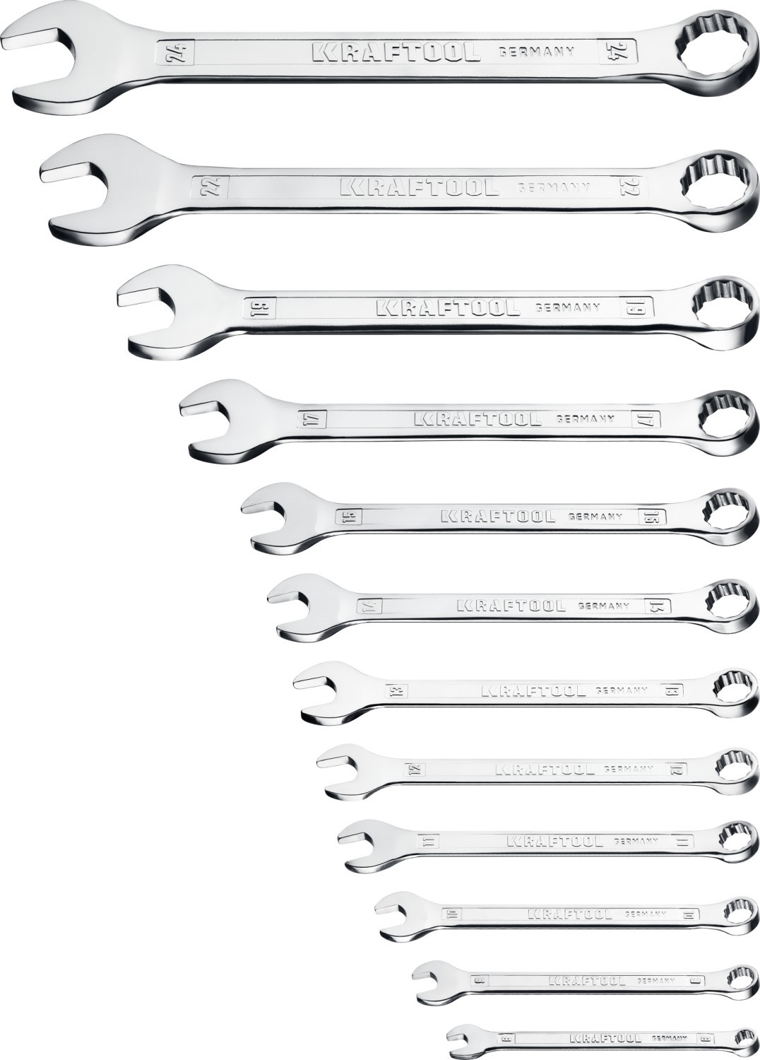 Изображение товара Набор ключей комбинированных Kraftool 27079-H12C 6-24 мм, 12 шт