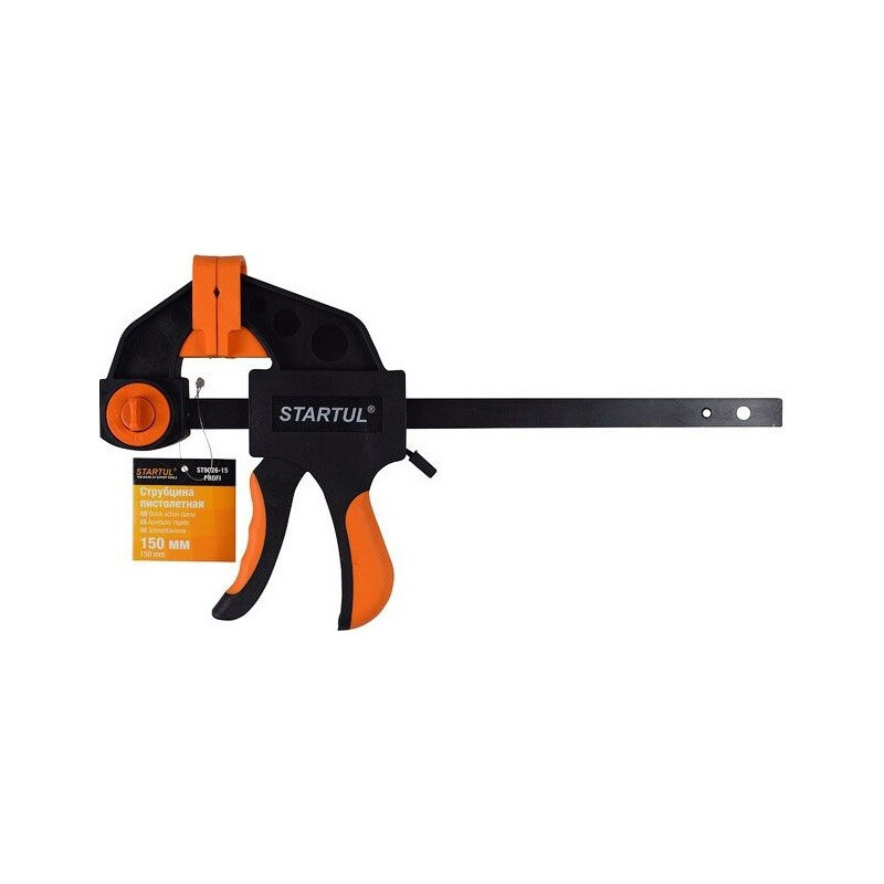 Изображение товара Струбцина пистолетная Startul Profi 150 мм быстрозажимная для сборки и склеивания