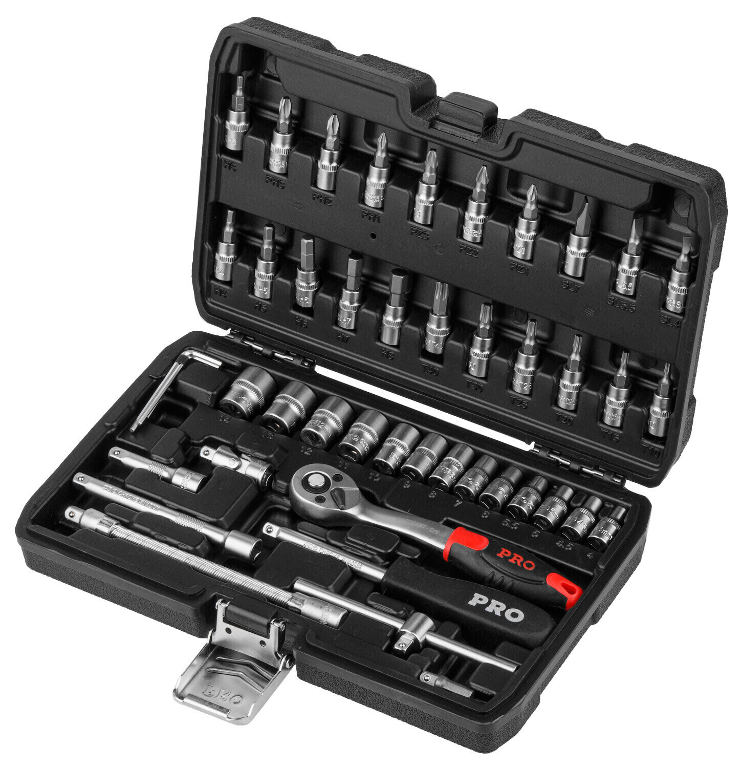 Изображение товара Набор инструментов Startul Stuttgart PRO-046S 46 предметов с кейсом для авто и слесарных работ