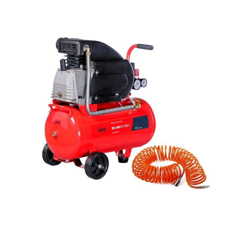Изображение товара Компрессор поршневой Fubag DC 320/24 CM2.5 24 л 320 л/мин с шлангом