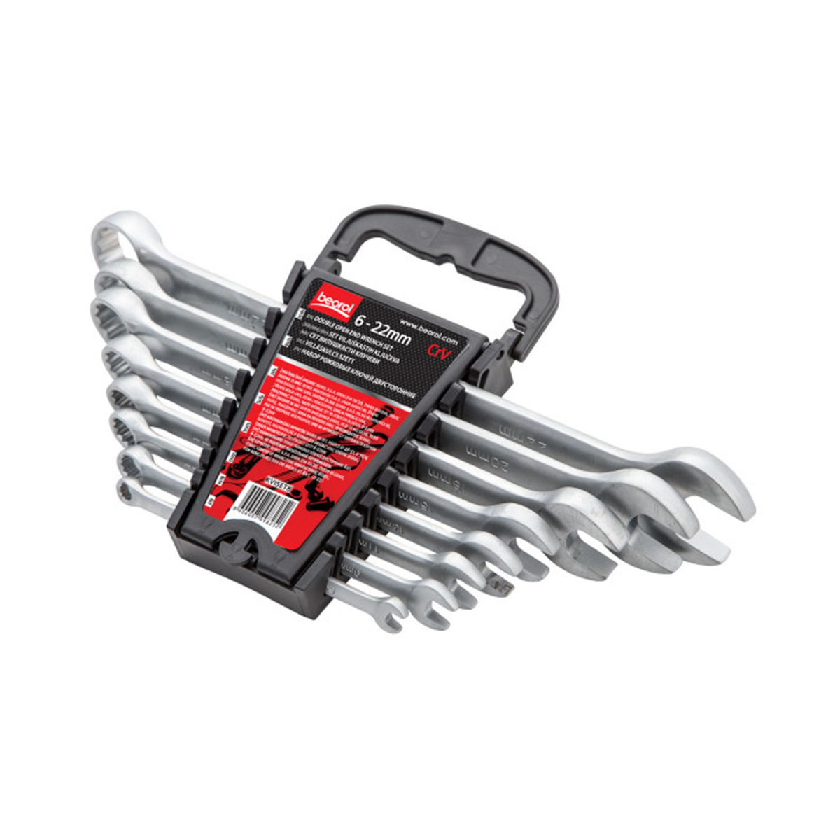 Изображение товара Набор комбинированных ключей Beorol KKSET8 6-22 мм 8 шт инструментальная сталь