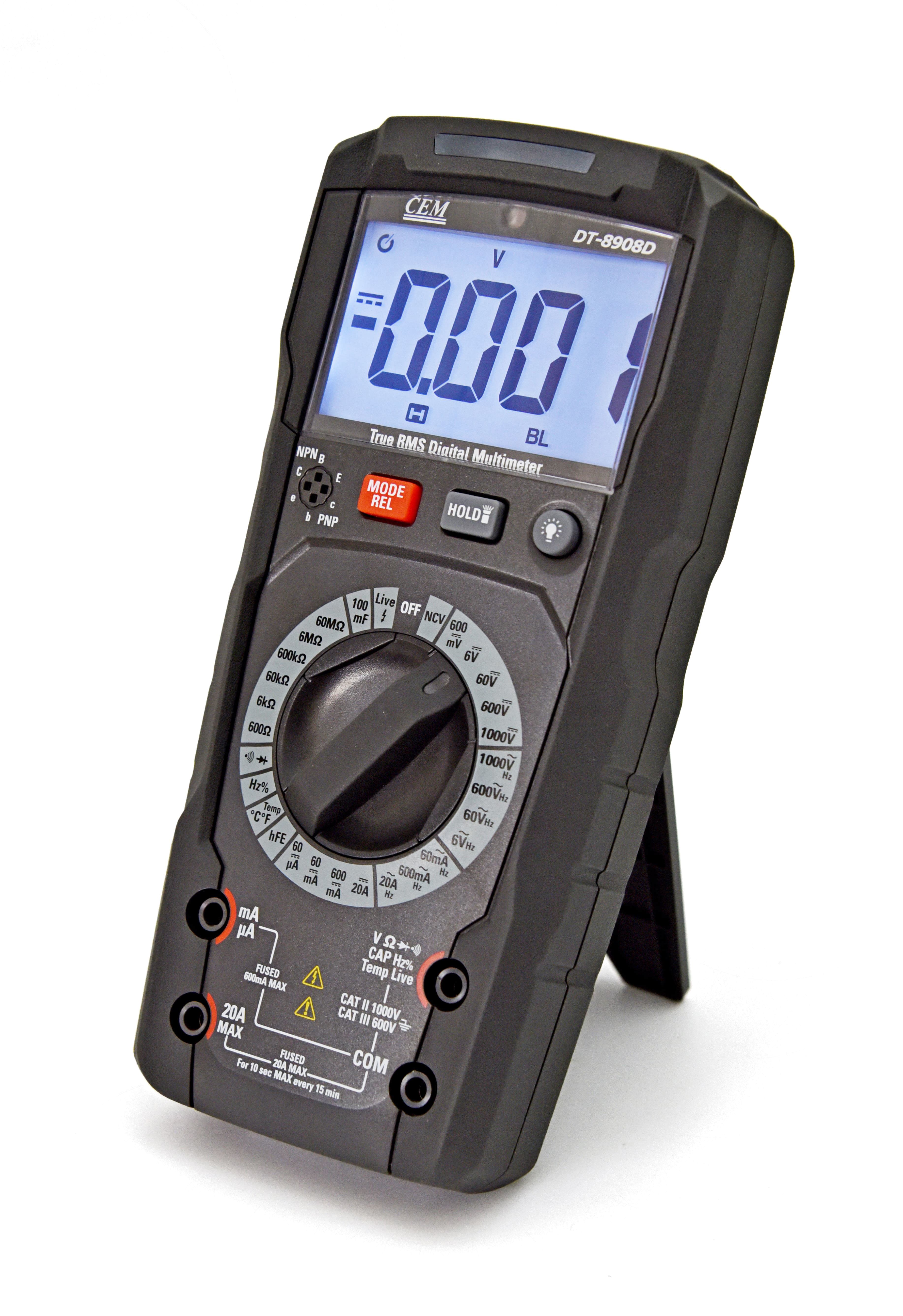 Изображение товара Цифровой мультиметр СЕМ DT-8908D с функциями NCV и Live, 1000В