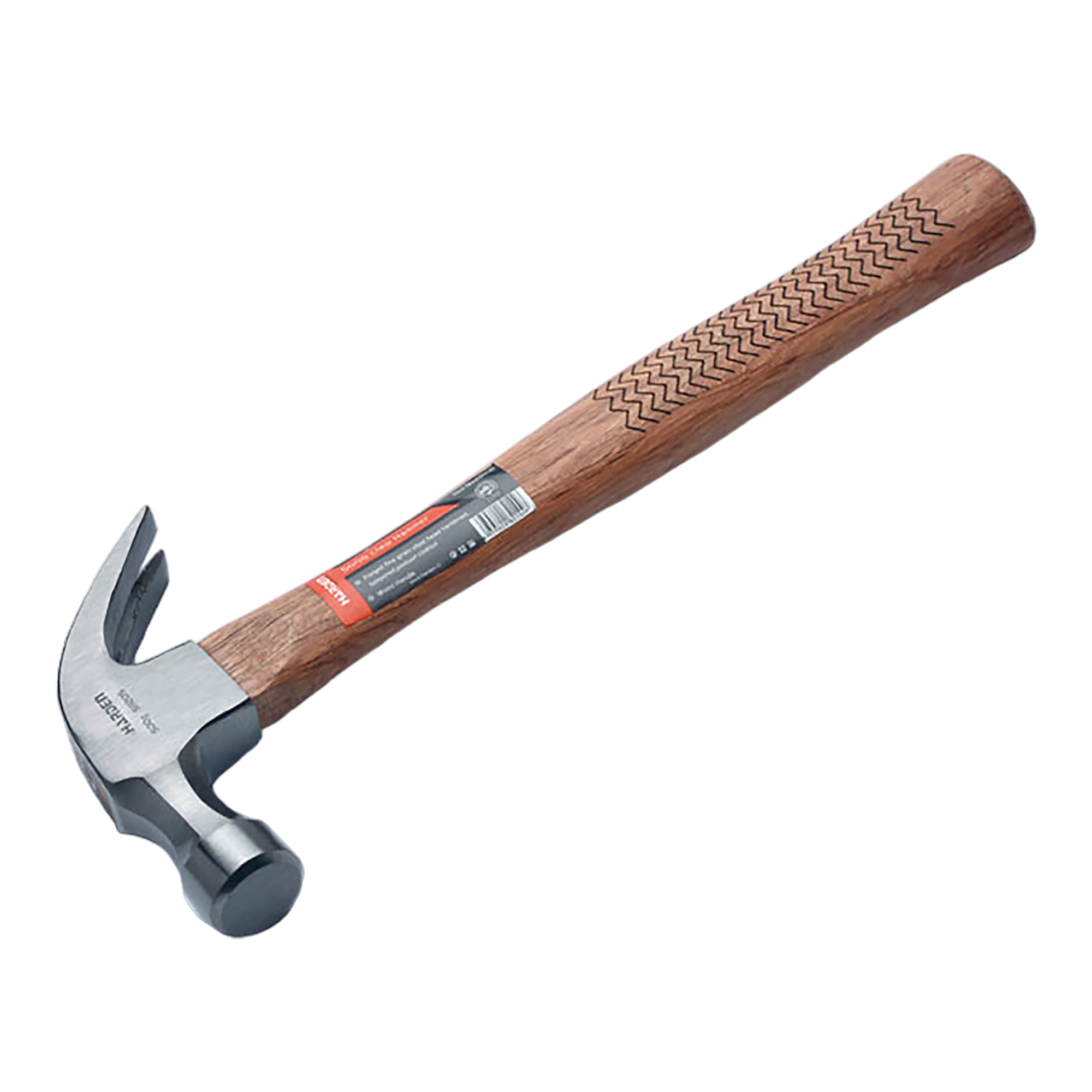 Изображение товара Молоток-гвоздодер Harden 590205 500 г с деревянной рукояткой для точных работ