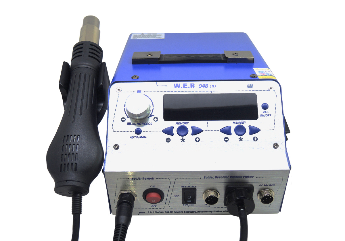 Изображение товара Паяльная станция W.E.P 948-II М7746089 с аксессуарами и мощностью 135Вт