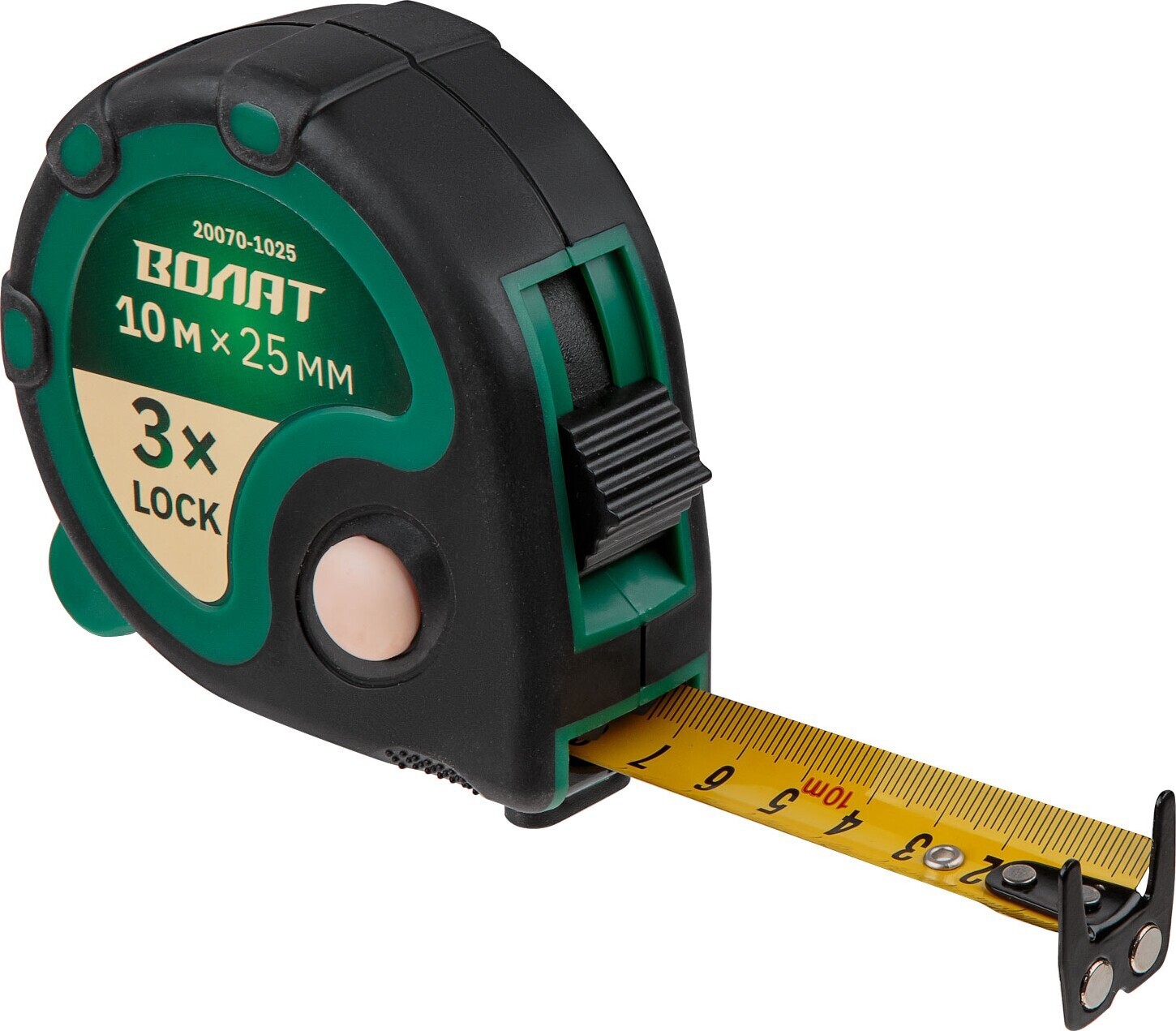 Изображение товара Рулетка Волат 20070-1025 магнитная с автостопом двухсторонняя 5 м x 25 мм