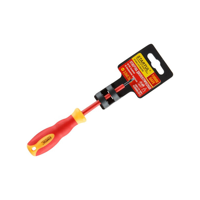 Изображение товара Отвертка прямая диэлектрическая Startul ST3050-375 SL3x75 мм