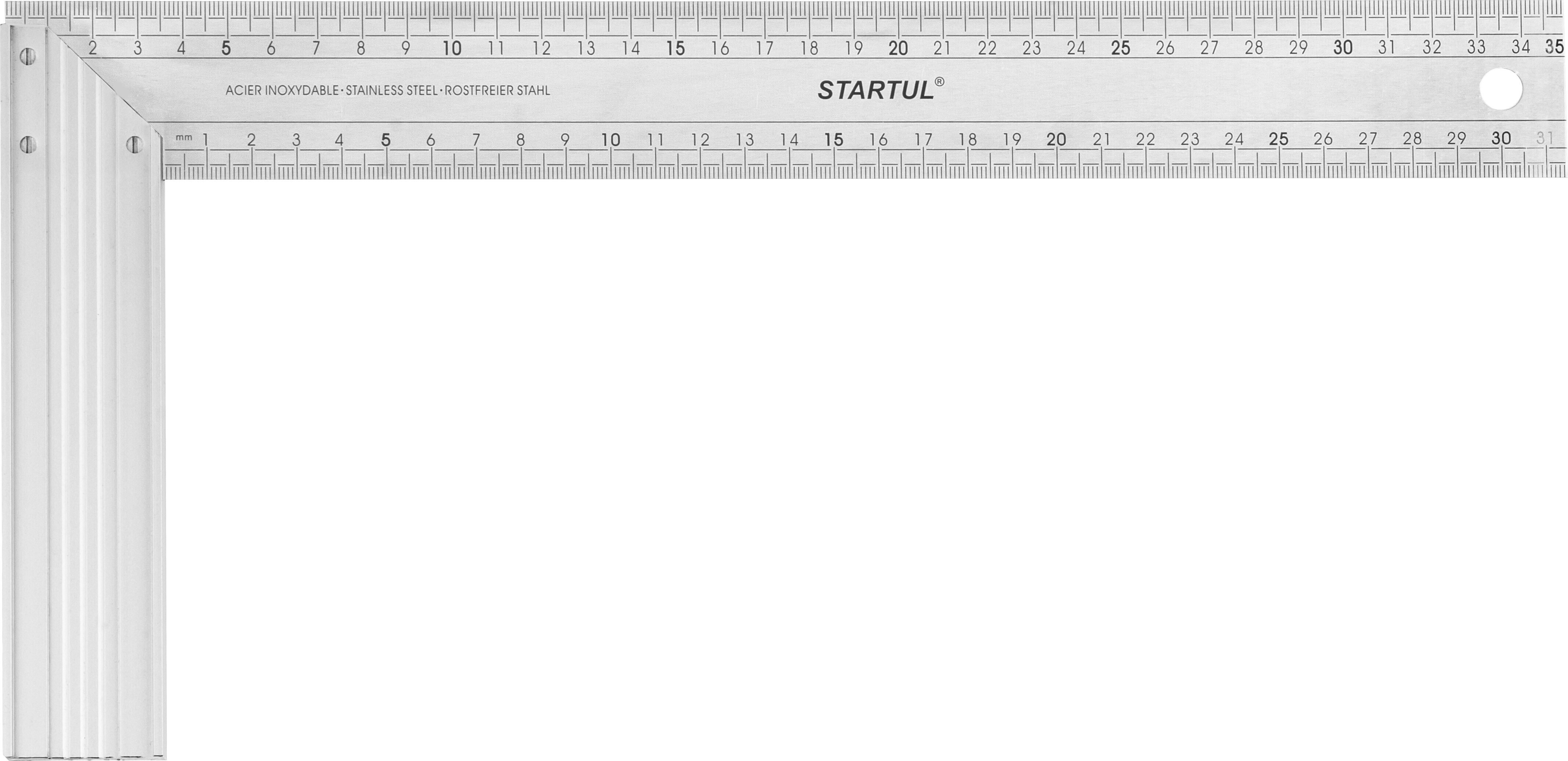 Изображение товара Угольник Startul Profi 350 мм для точных измерений и разметки