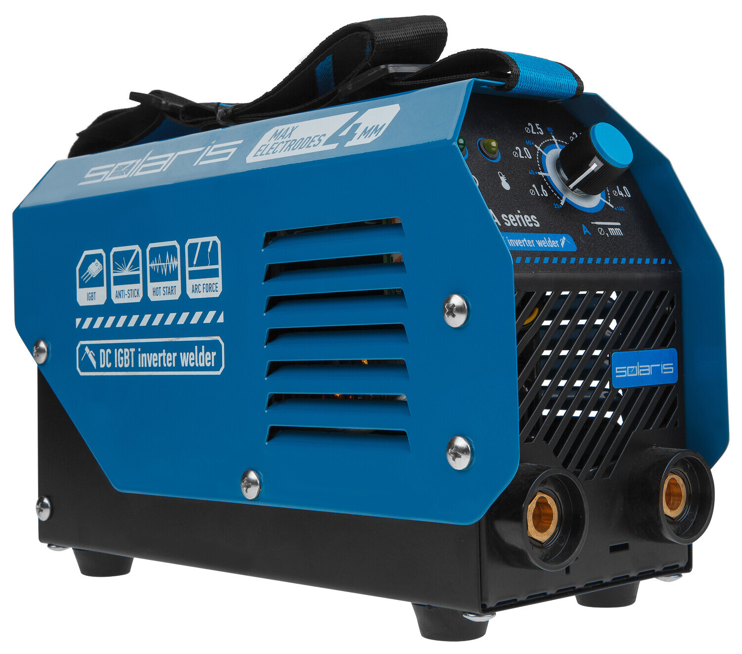 Изображение товара Инвертор сварочный Solaris MMA-200D 140 А для MMA сварки с функциями HotStart и AntiStick