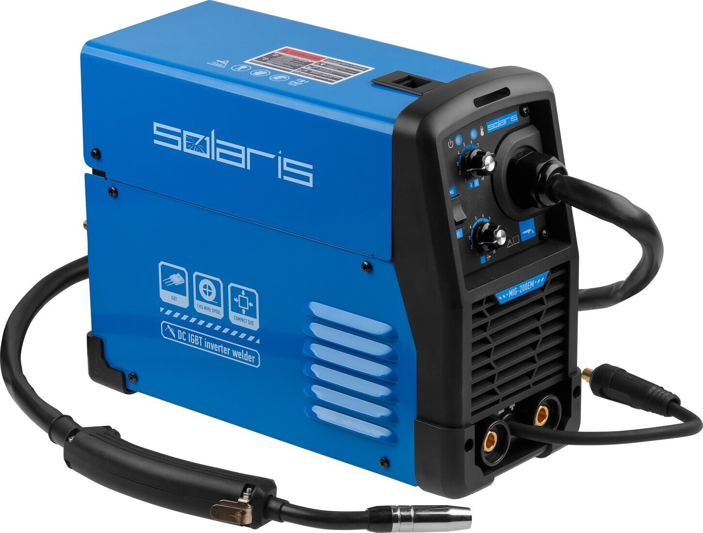 Изображение товара Сварочный полуавтомат инверторный Solaris MIG-200EM, 180 А, до 4 мм