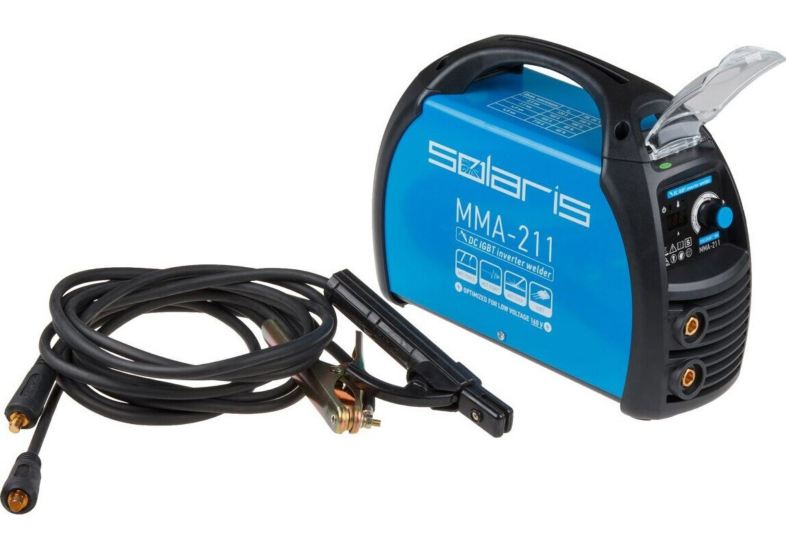 Изображение товара Инверторный сварочный аппарат SOLARIS MMA-211 210 А