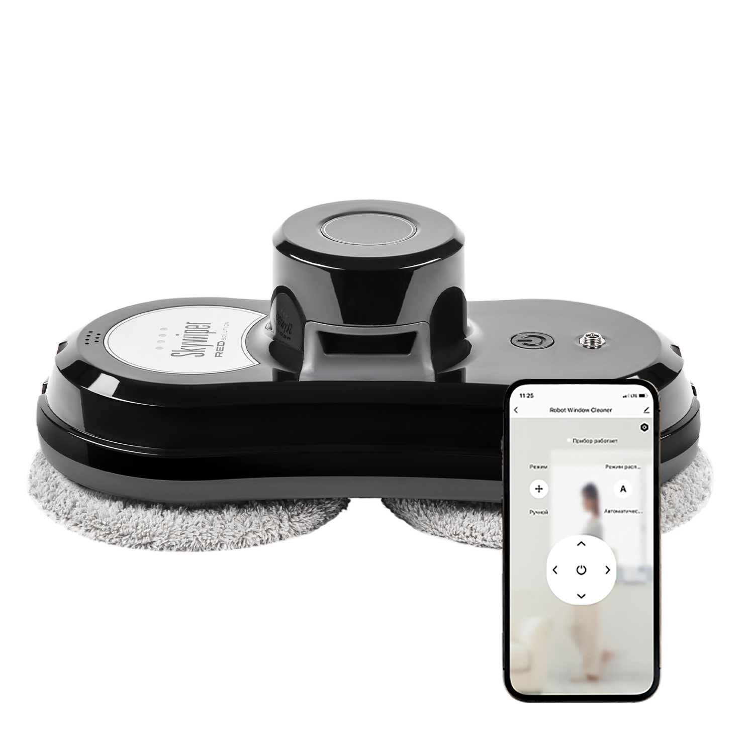 Изображение товара Робот-мойщик окон RED Solution SkyWiper RV-RW001S 80 Вт черный