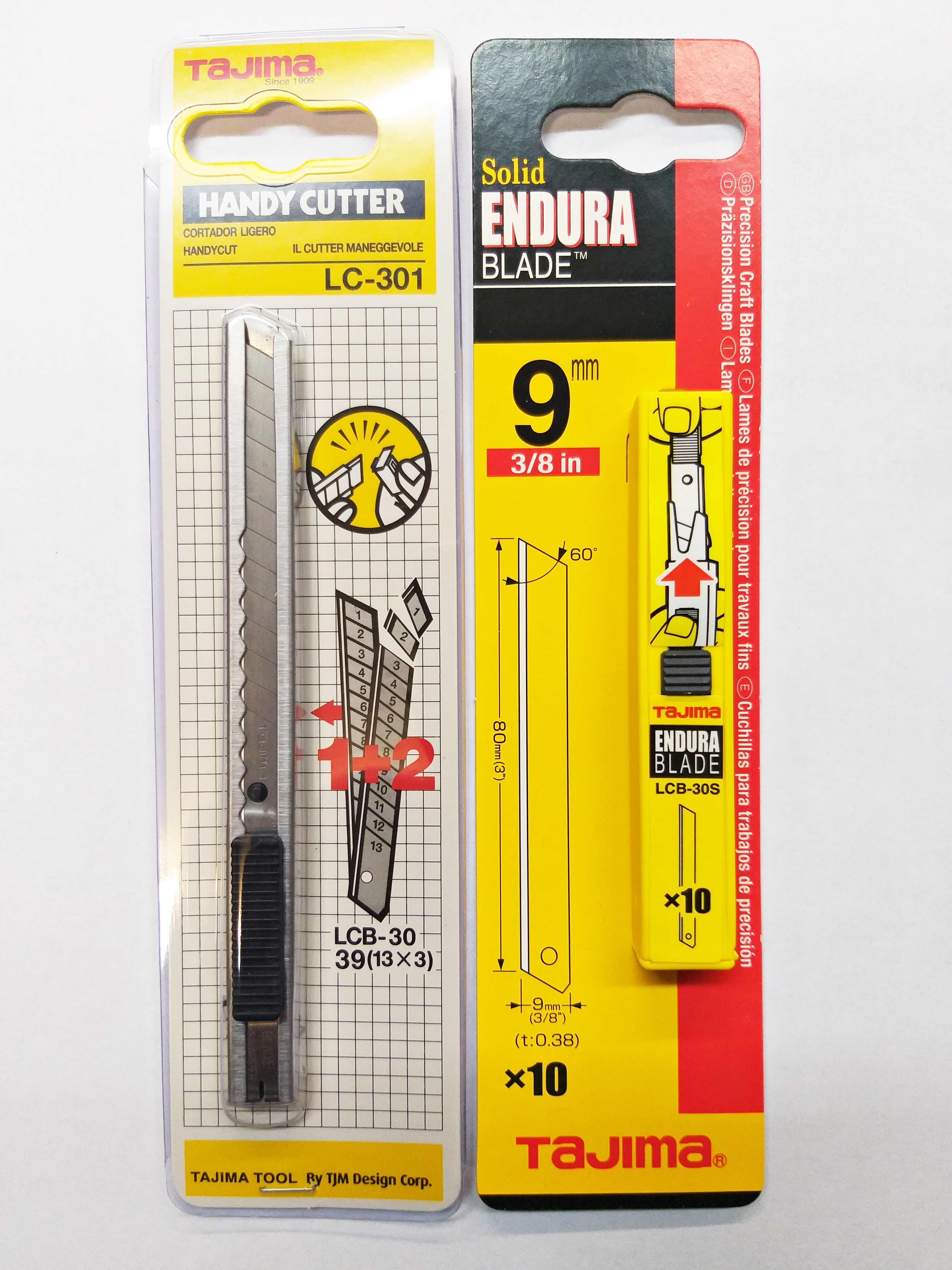 Изображение товара Строительный нож Tajima LC301 с сегментированным лезвием и сменными лезвиями