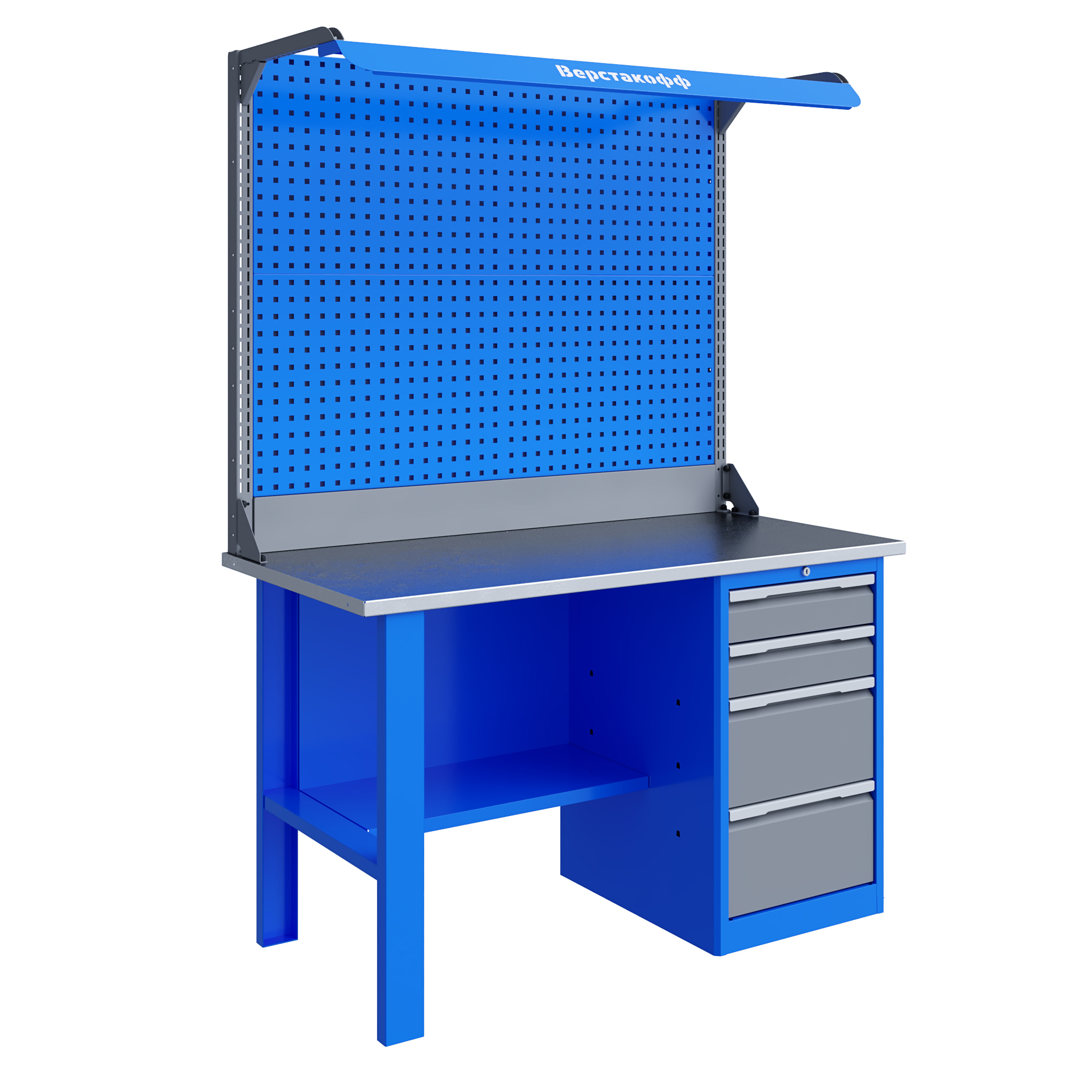 Изображение товара Слесарный верстак Верстакофф TNC 141.14.2-2F для мастерских