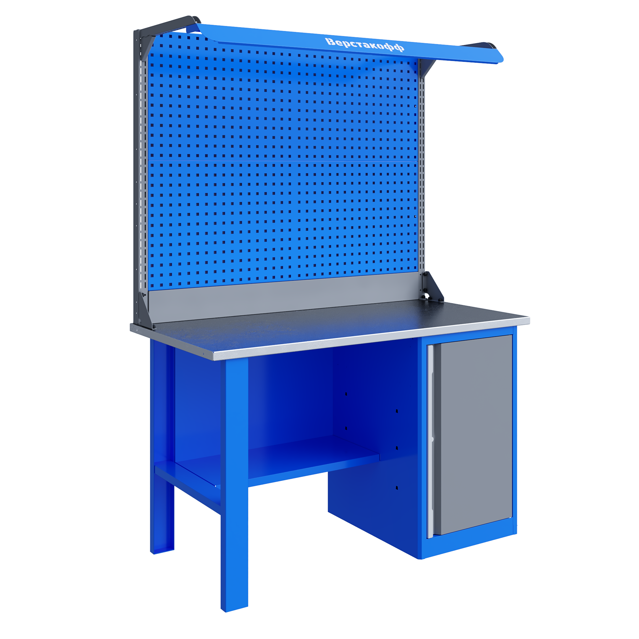 Изображение товара Верстак стационарный Верстакофф TNC 141.17.2-2F для слесарных работ
