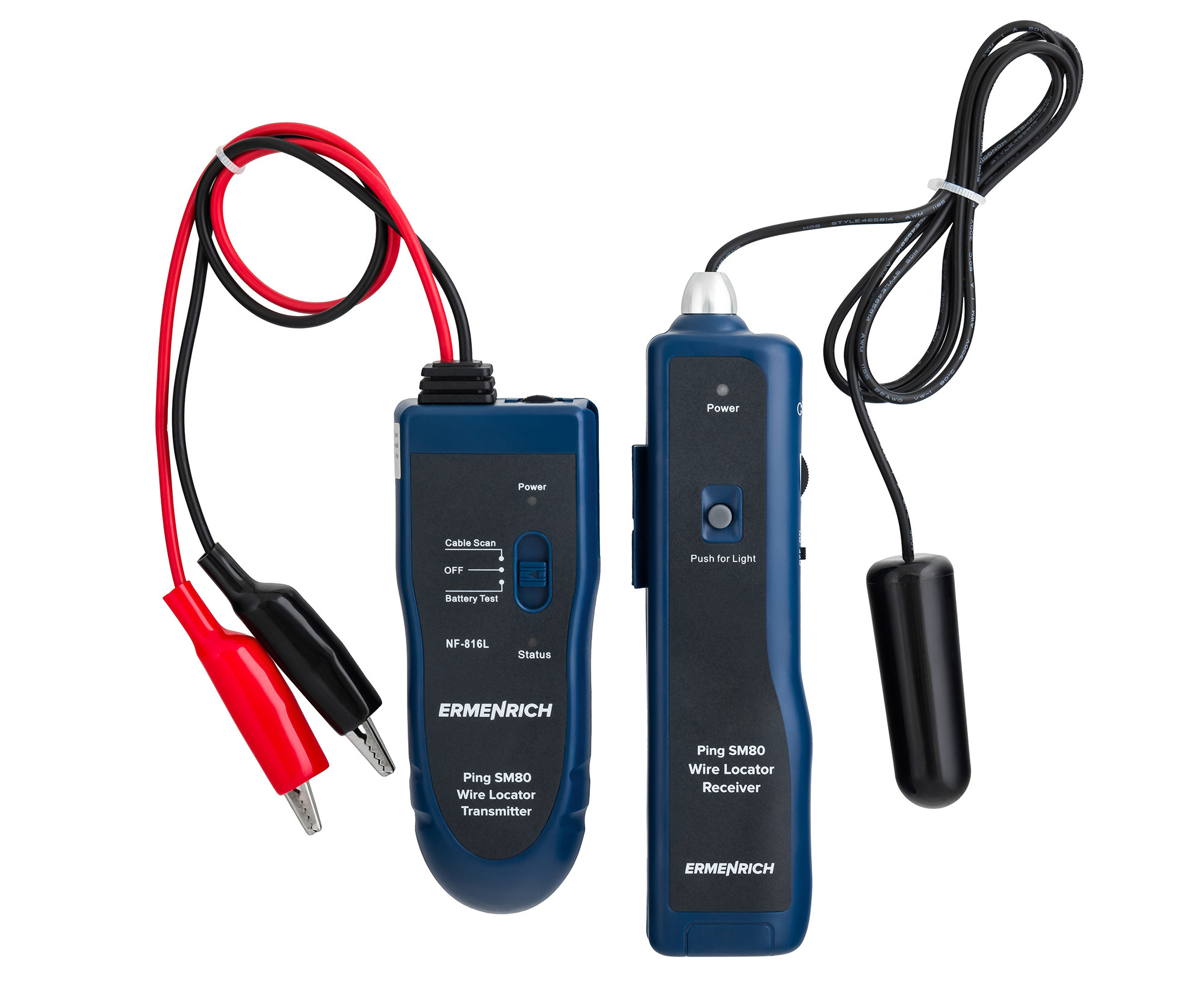 Изображение товара Детектор скрытой проводки и металла Ermenrich Ping SM80 для поиска кабелей и металлических объектов