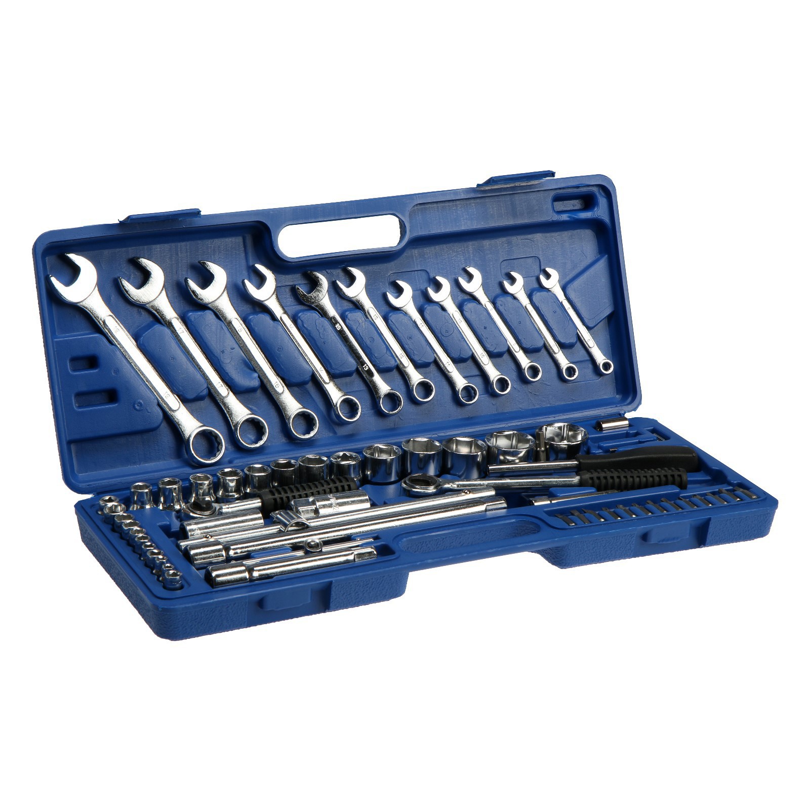 Изображение товара Набор инструментов автомобильных Тундра 63 предмета с кейсом