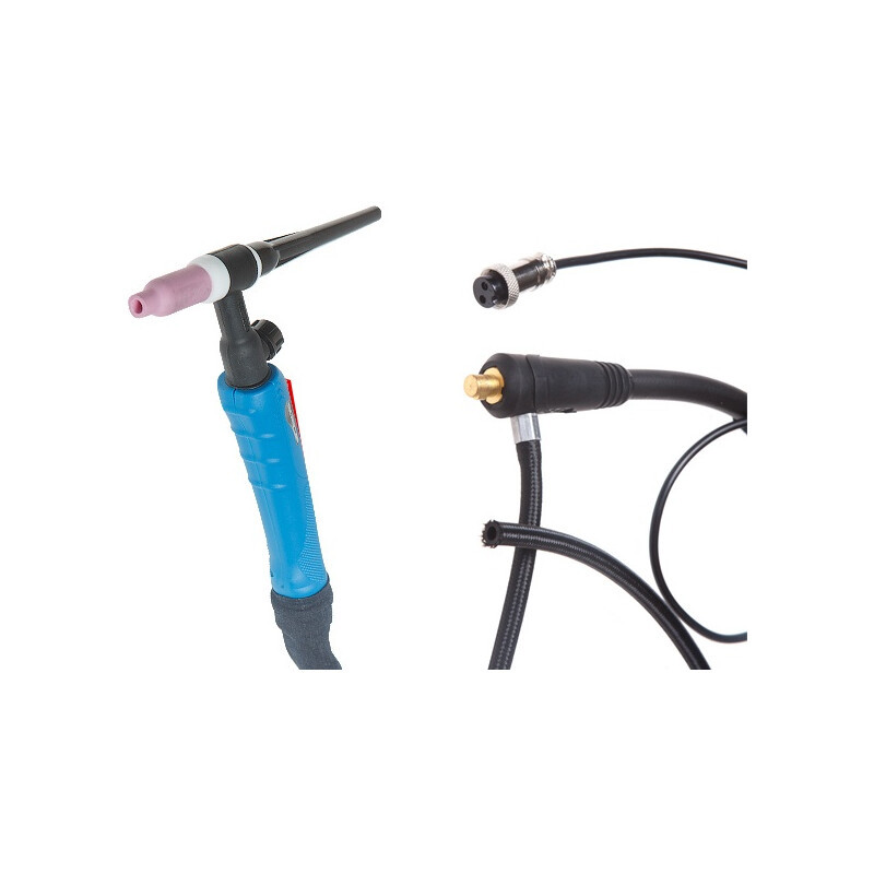 Изображение товара Горелка сварочная TIG Solaris WGT-17V425, 150А, 4м, вентиль, управление