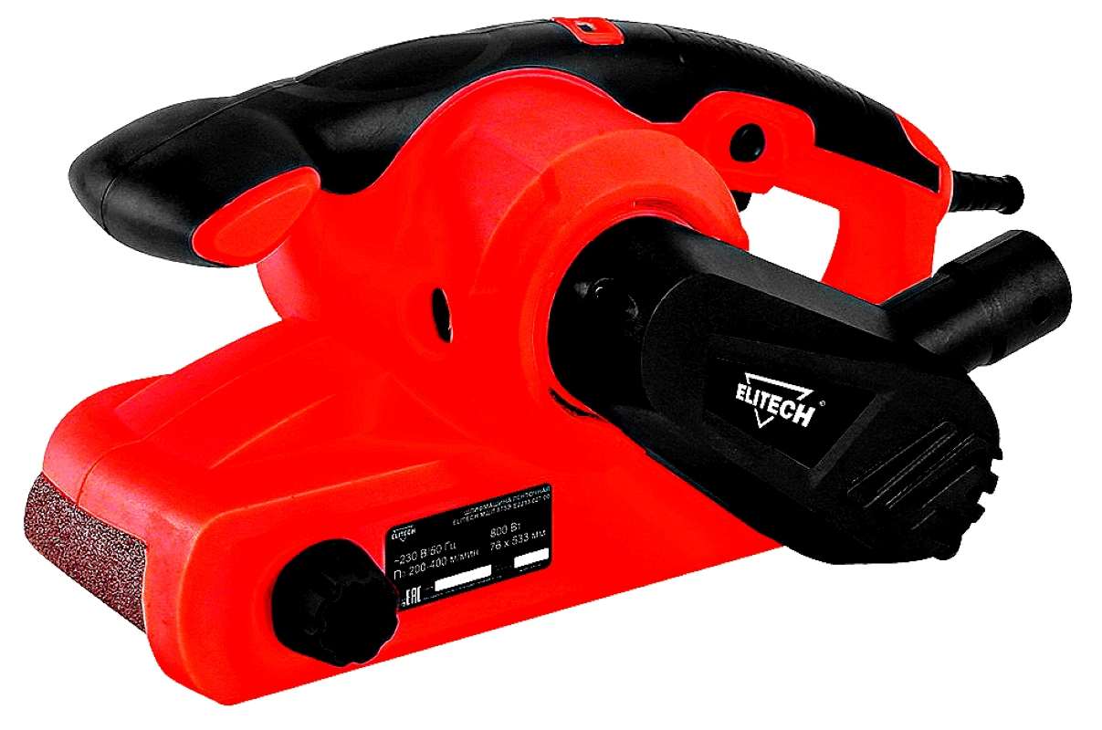 Ленточная шлифмашина сетевая Elitech ДМ МШЛ 875Э 202428, 800 Вт, 76 x ...