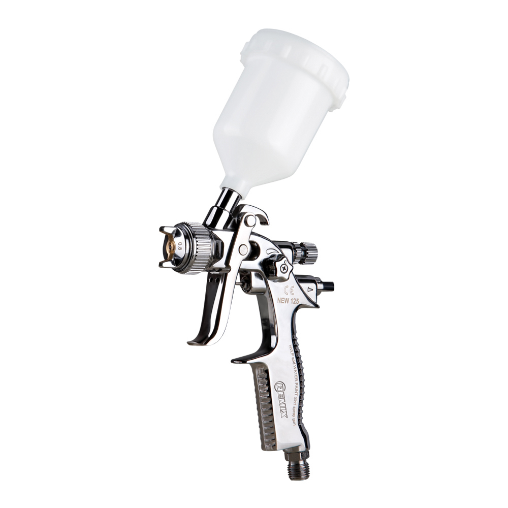 Изображение товара Краскопульт пневматический Remix RM-NEW-125-10 HVLP верхний бак 425 лмин 0.125л