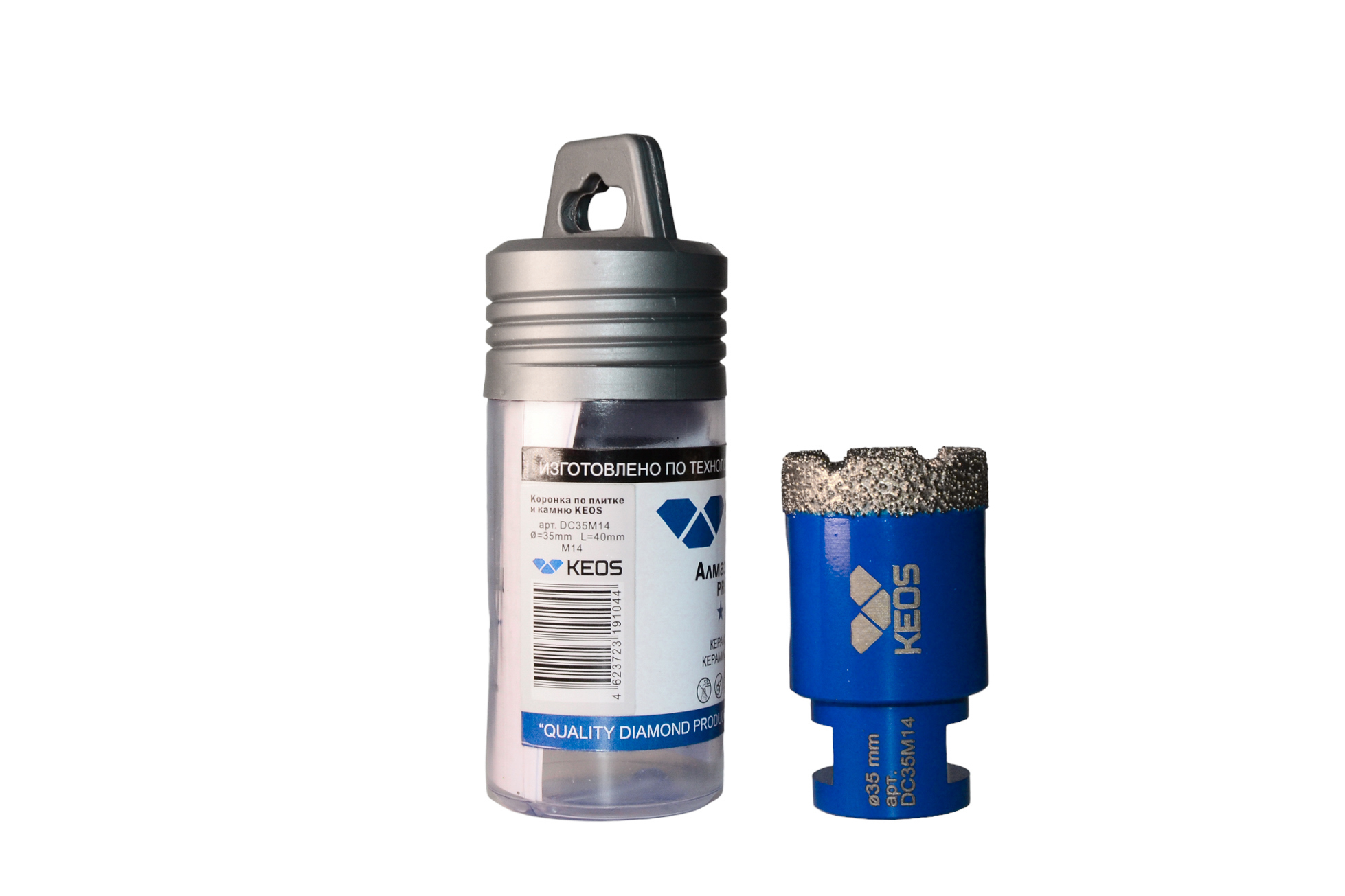 Изображение товара Коронка алмазная по керамограниту Keos DC35M14 35x40 мм