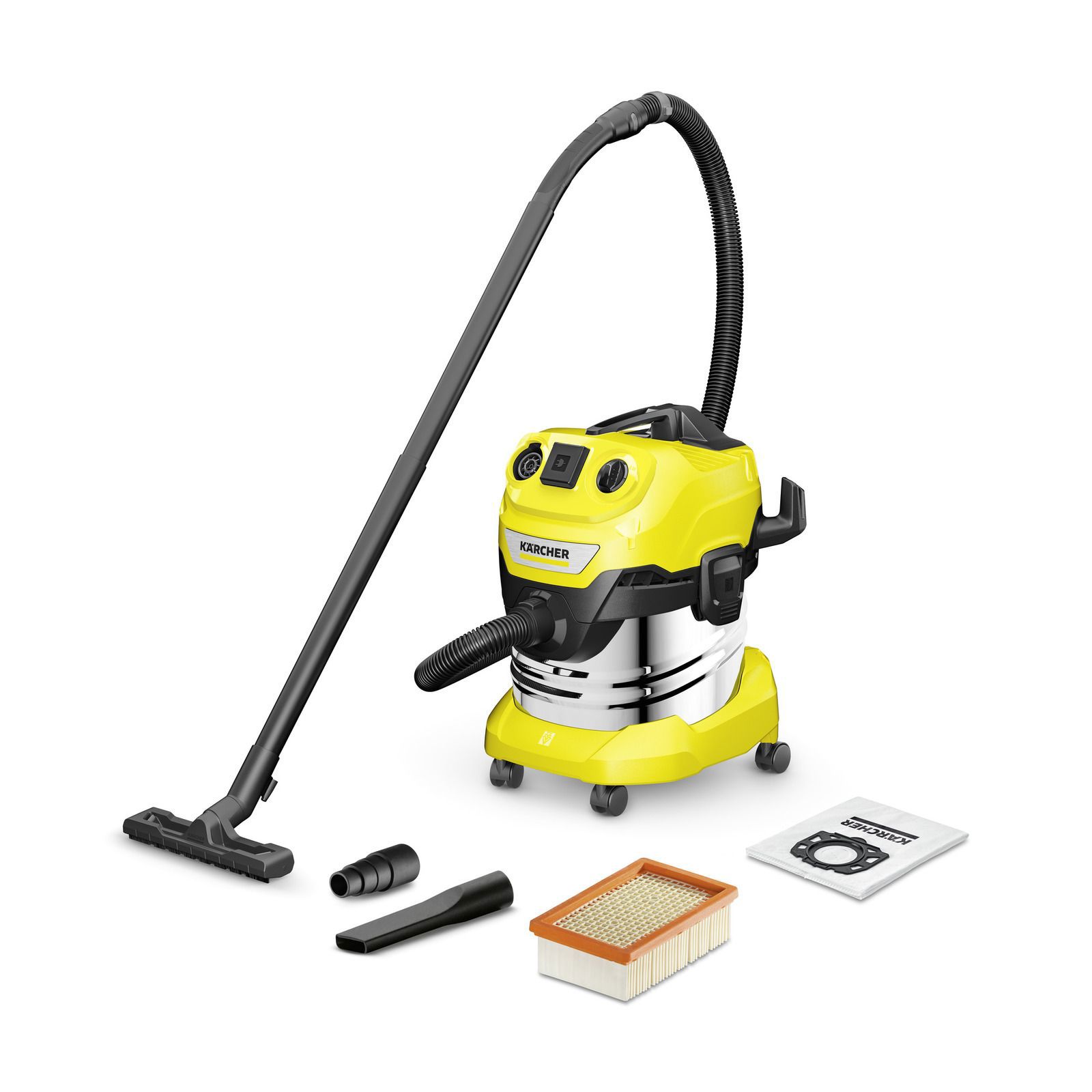 Изображение товара Пылесос строительный Karcher WD 4 P S V-20/5/22, 1000 Вт, 20 л Изображение товара Пылесос строительный Karcher WD 4 P S V-20/5/22, 1000 Вт, 20 л