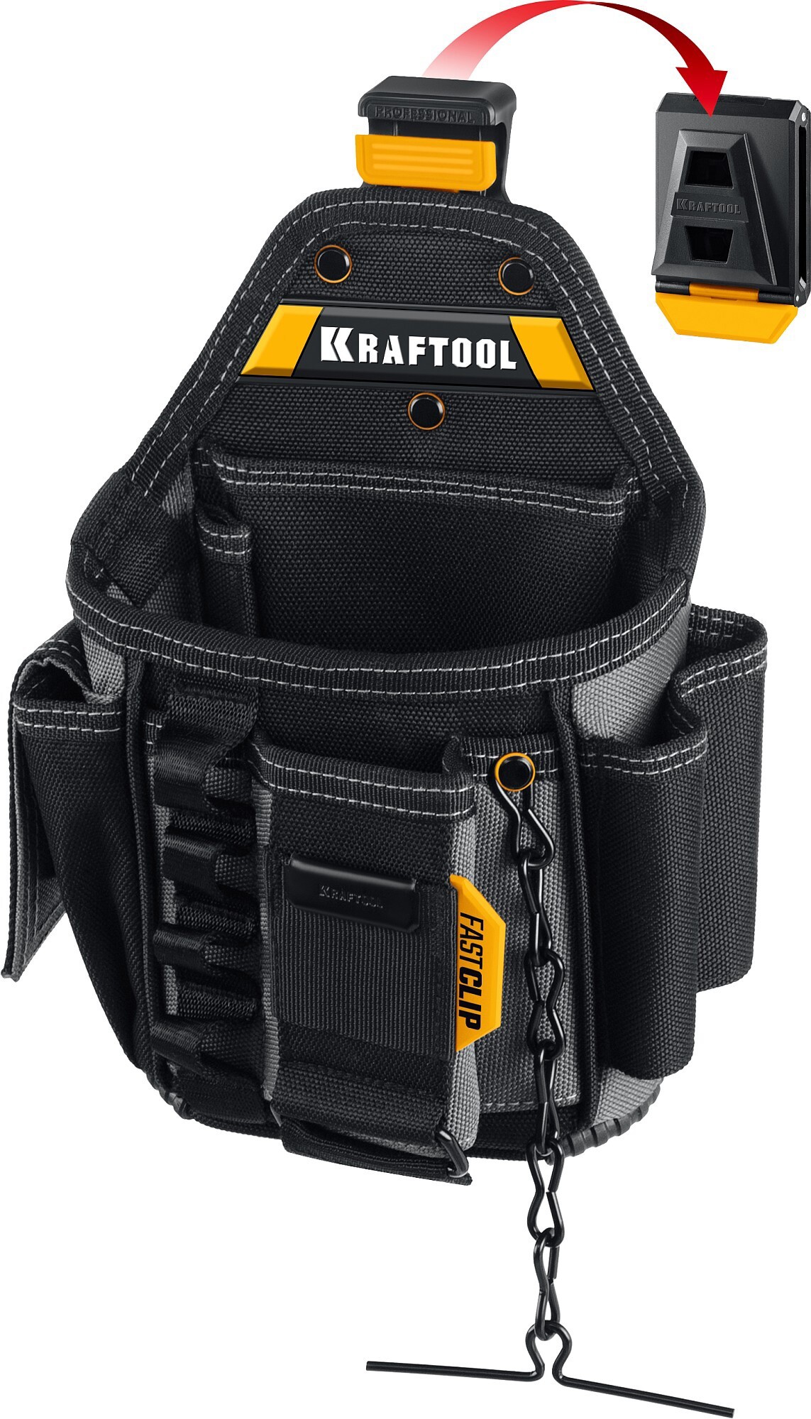 Изображение товара Поясная сумка для инструментов Kraftool KP-13E, полиэстер 380x310x120 мм