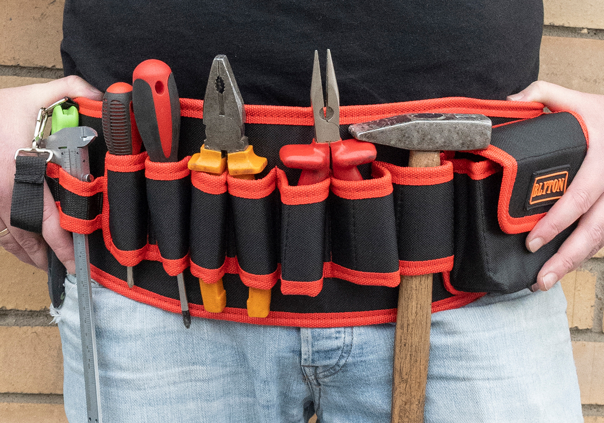 Изображение товара Поясная сумка для инструментов Kitoki 300x160x120 мм полиэстер профессиональная