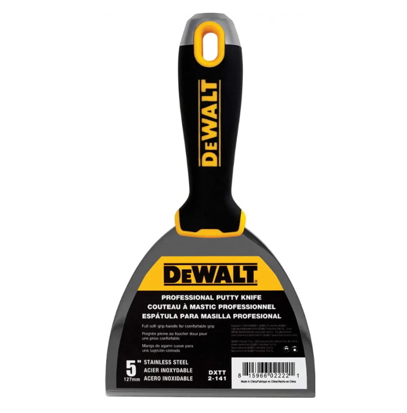 Изображение товара Шпатель малярный DeWalt 40002554, нержавеющая сталь, 127 мм