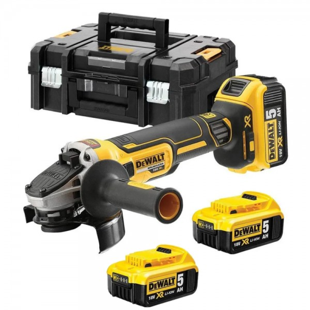 Изображение товара Аккумуляторная угловая шлифовальная машина Dewalt DCG405P3-QW 18 В 125 мм Li-Ion
