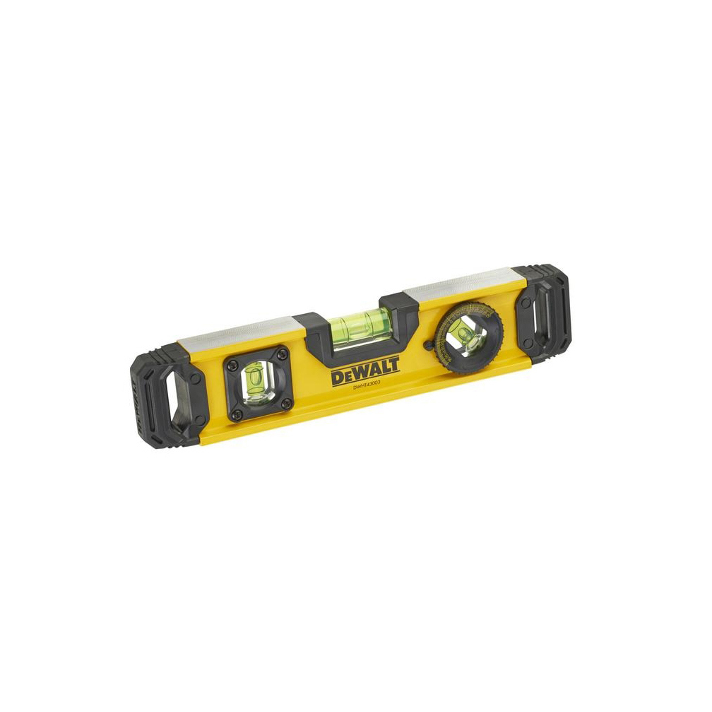 Изображение товара Уровень пузырьковый стальной Dewalt DWHT0-43003 3 глазка 250 мм