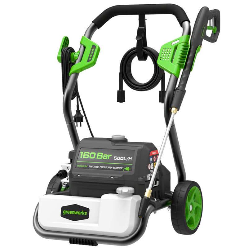 Изображение товара Мойка высокого давления Greenworks GPWG8 160 бар 2800W самовсасывающая с насадками