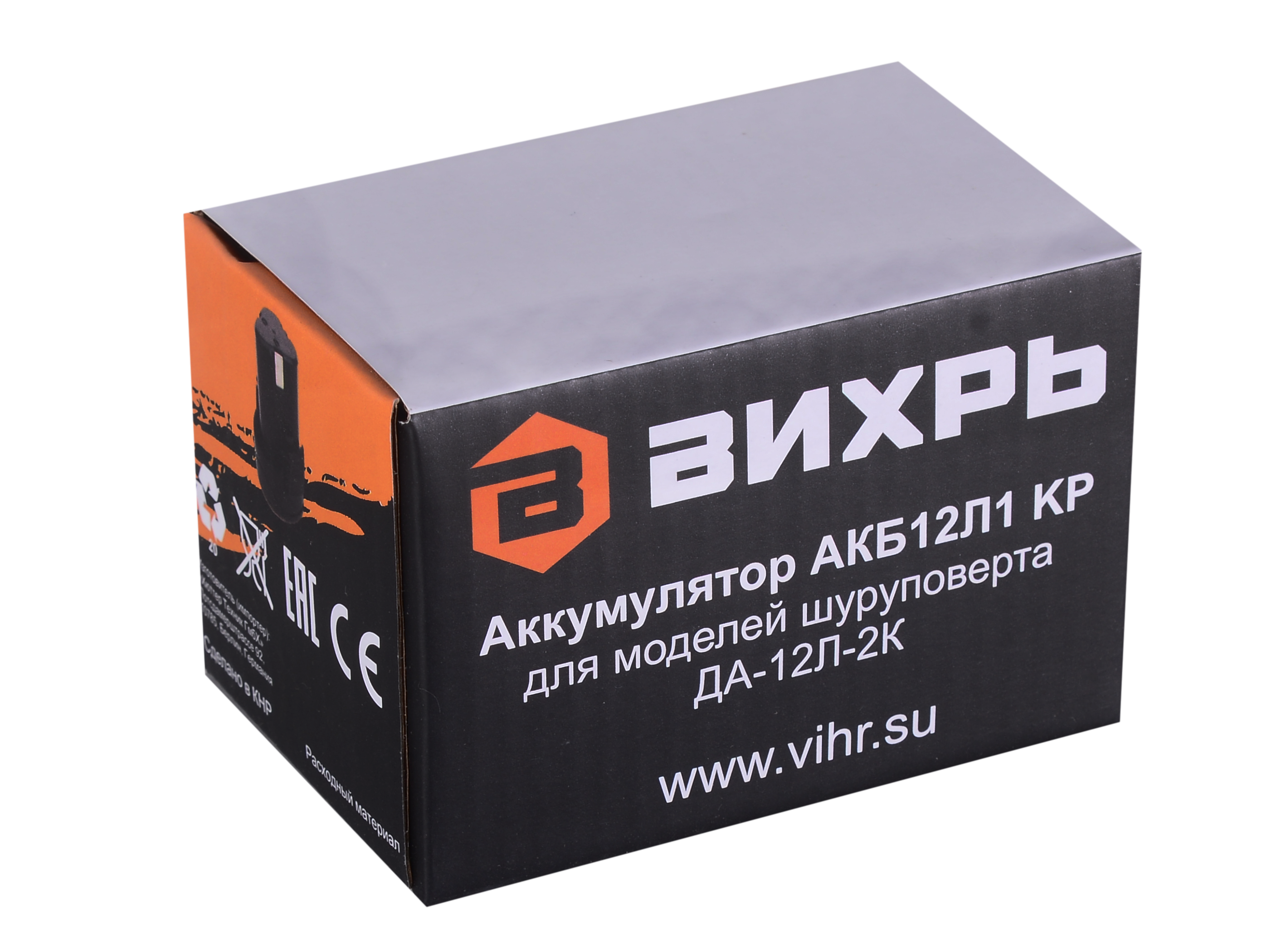 Изображение товара Аккумулятор Вихрь АКБ12Л1 KP 12 В Li-Ion 2 Ач для шуруповерта