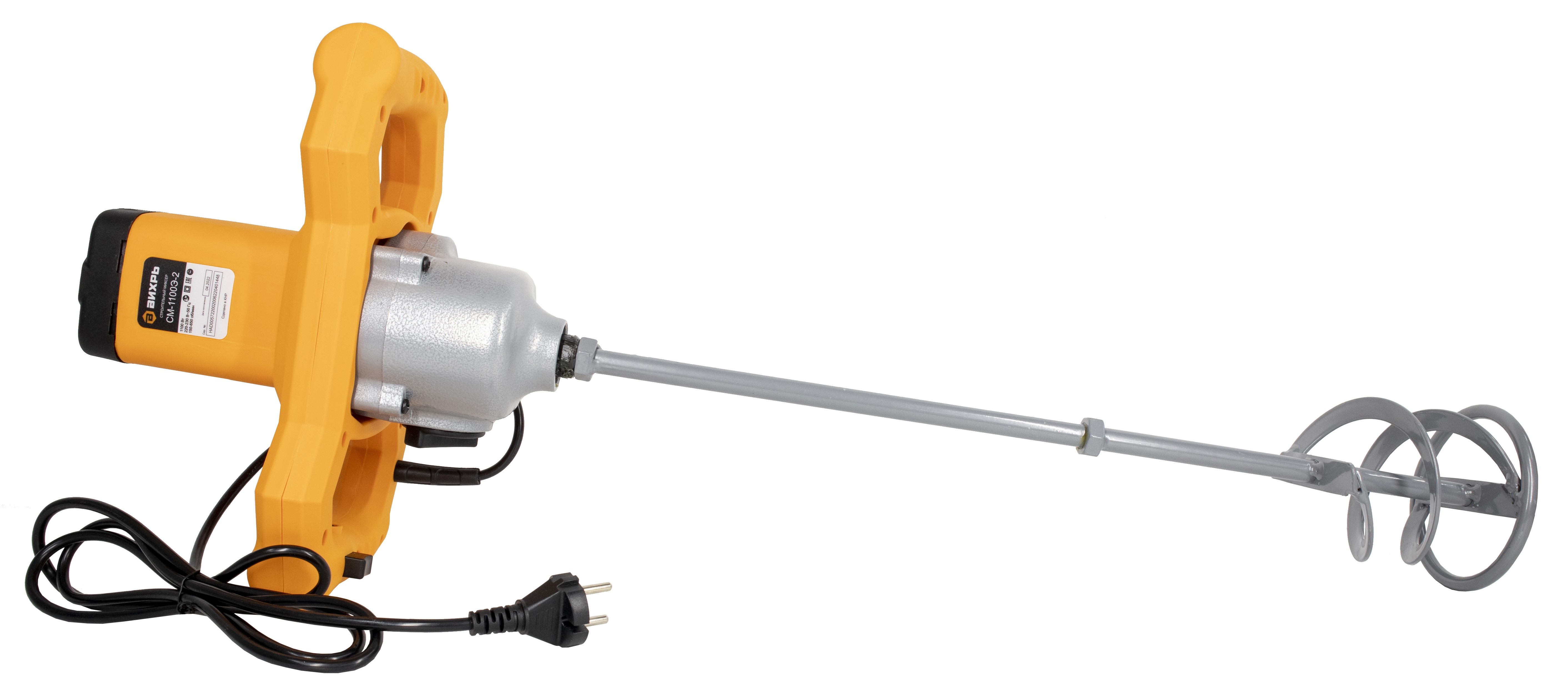 Изображение товара Строительный миксер Вихрь СМ-1100Э-2 1100 Вт двухскоростной для строительных смесей