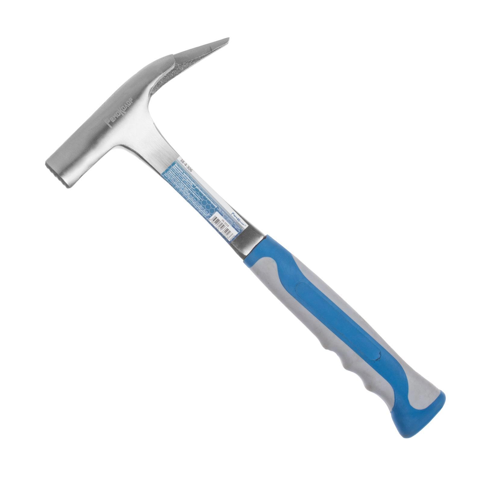 Изображение товара Молоток кровельщика Ремоколор Professional 38-4-306 двухкомпонентная рукоятка 600 г