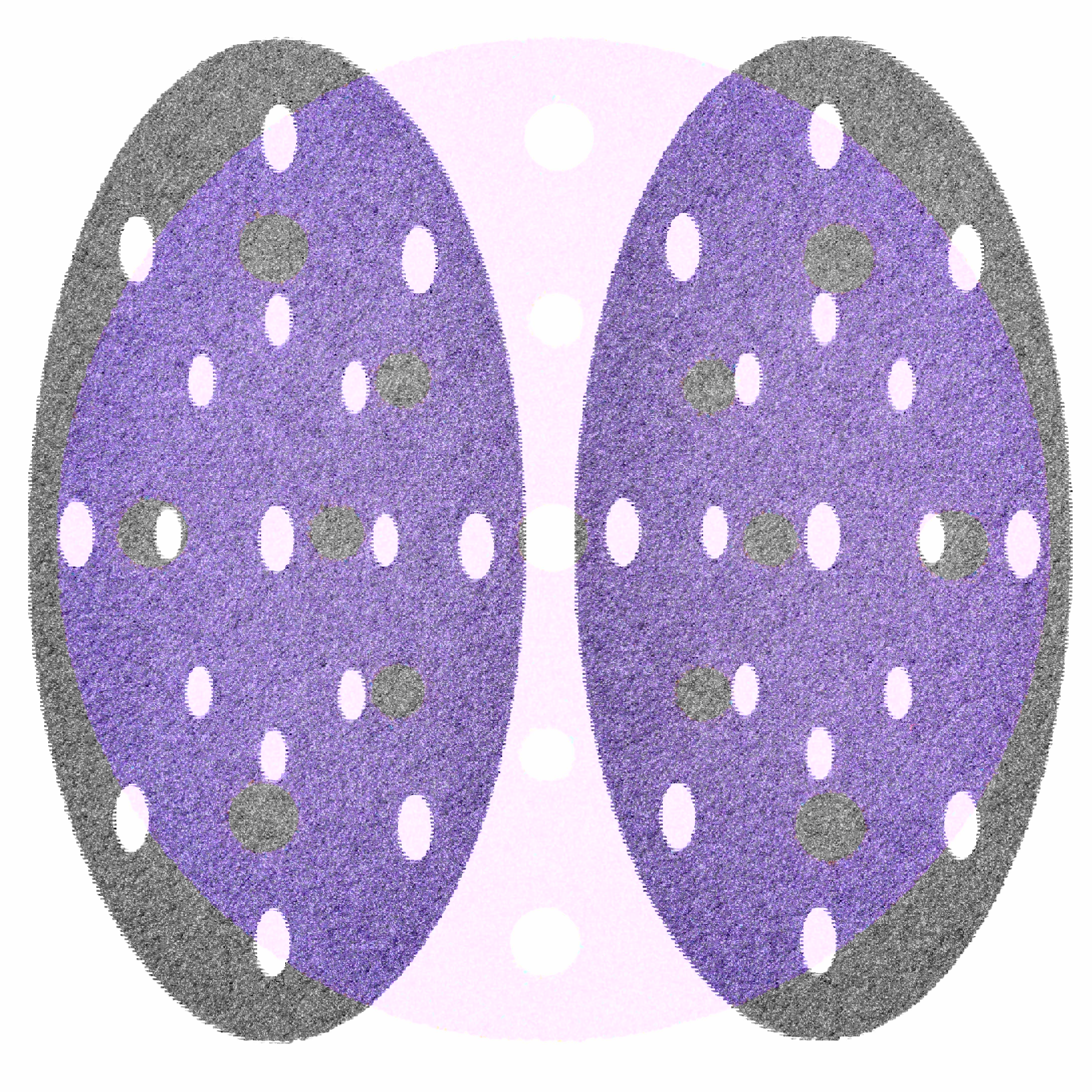 Изображение товара Круг шлифовальный Purple Sandpaper EL-APS0040 P40 150мм 25 шт