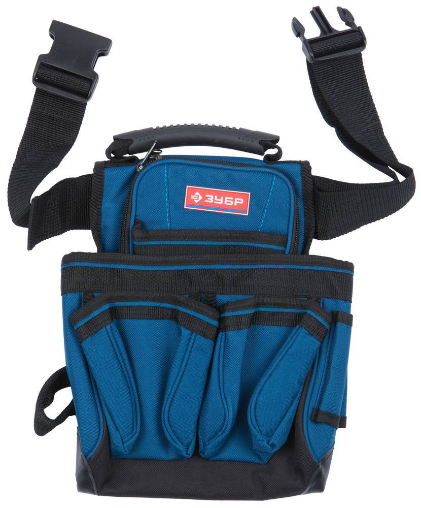 Изображение товара Подсумок поясной Зубр 425x250x30 мм нейлон синего цвета для инструментов