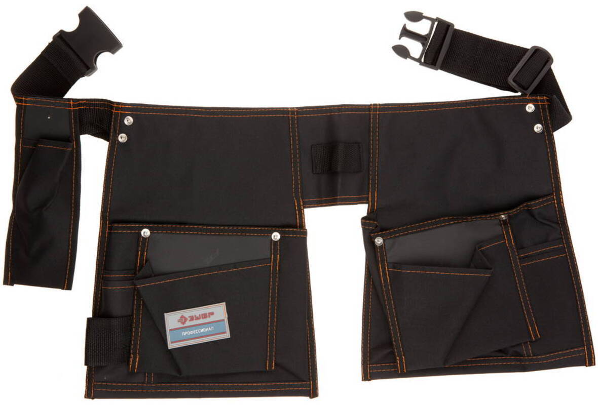 Изображение товара Сумка-пояс для инструментов Зубр 50x240x380 мм нейлон черная