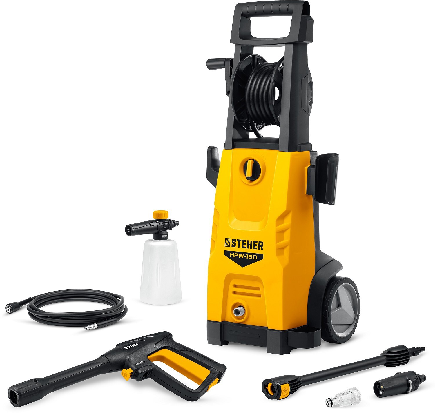 Изображение товара Мойка высокого давления Steher HPW-160 160 бар 480 л/ч для дома и авто