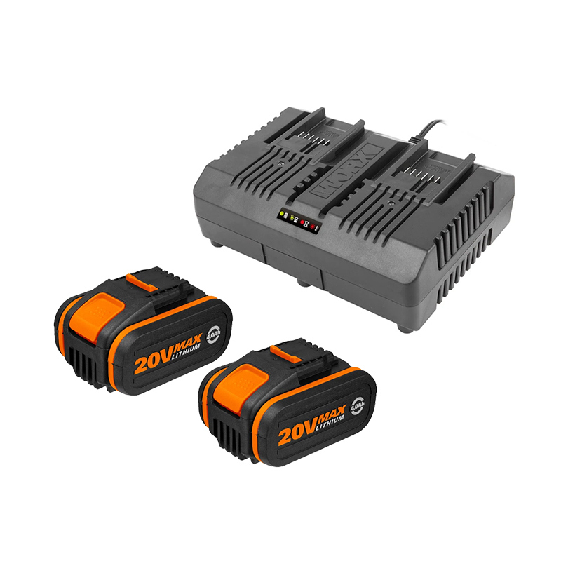 Изображение товара Двойное зарядное устройство для аккумуляторов Worx WA3611 20В