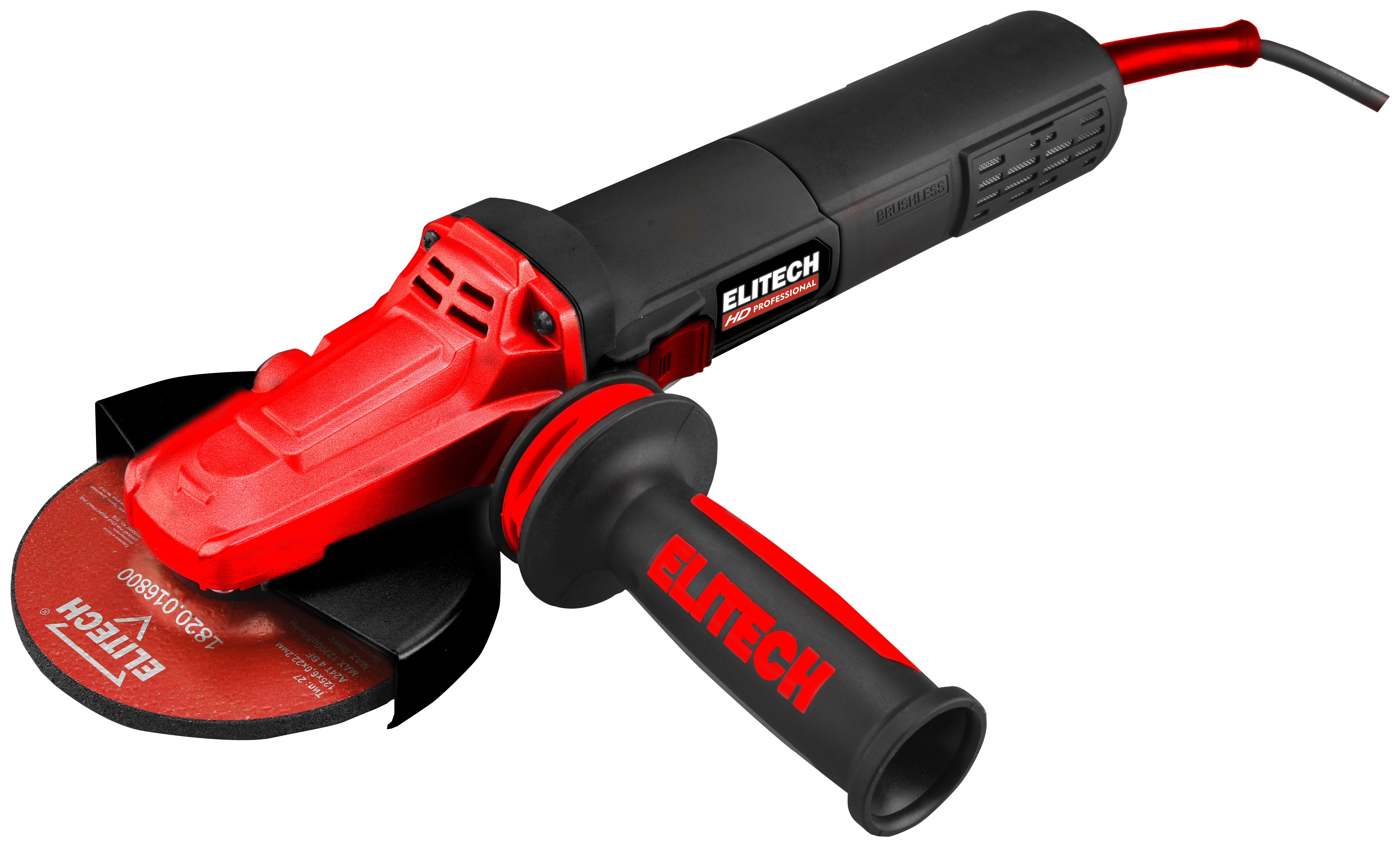 Изображение товара Угловая шлифовальная машина Elitech HD AG 1512E 1500 Вт 125 мм с регулятором скорости