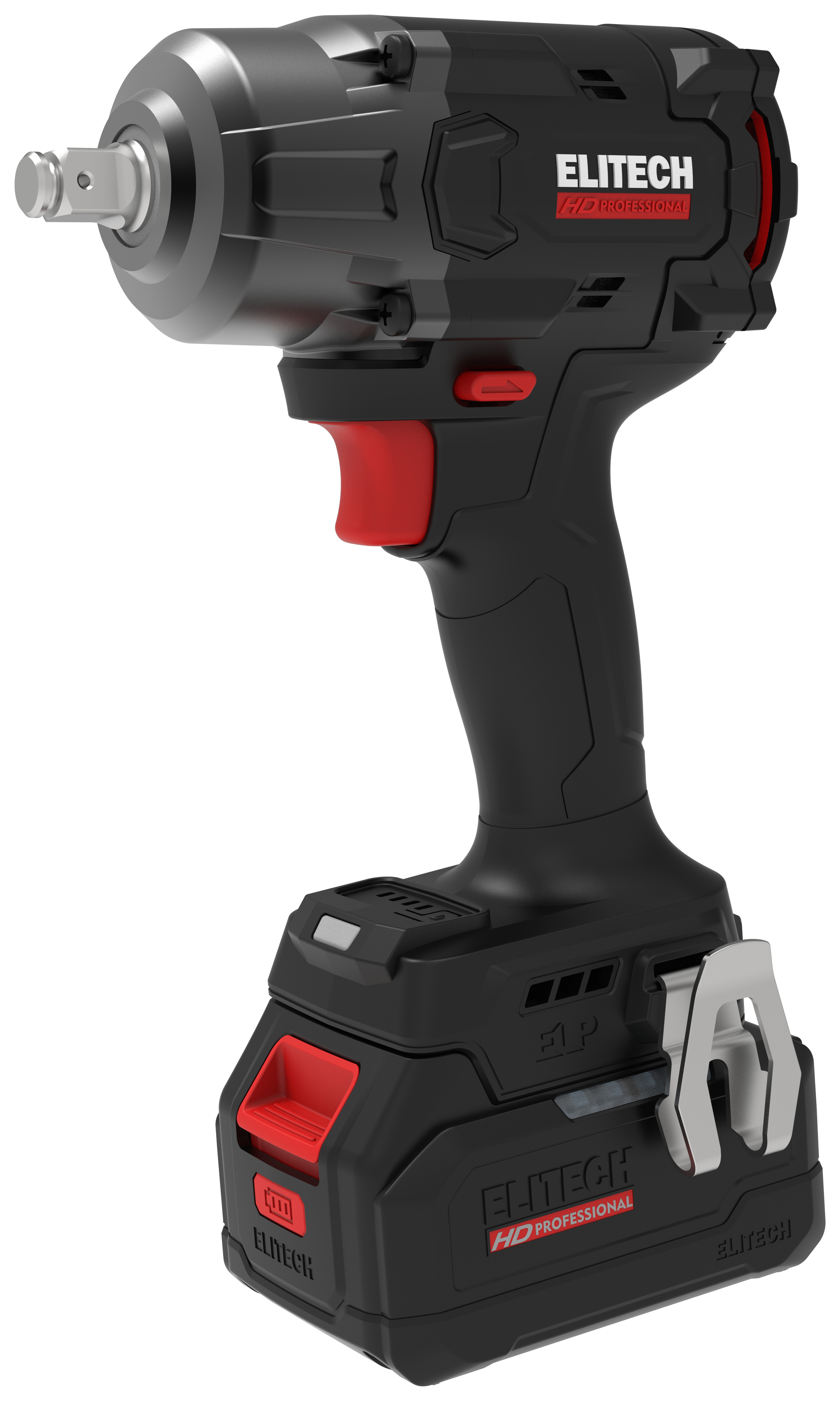 Изображение товара Аккумуляторный бесщеточный гайковерт Elitech HD CW 2009SL 20 В 850 Нм 2х2.4 Ач