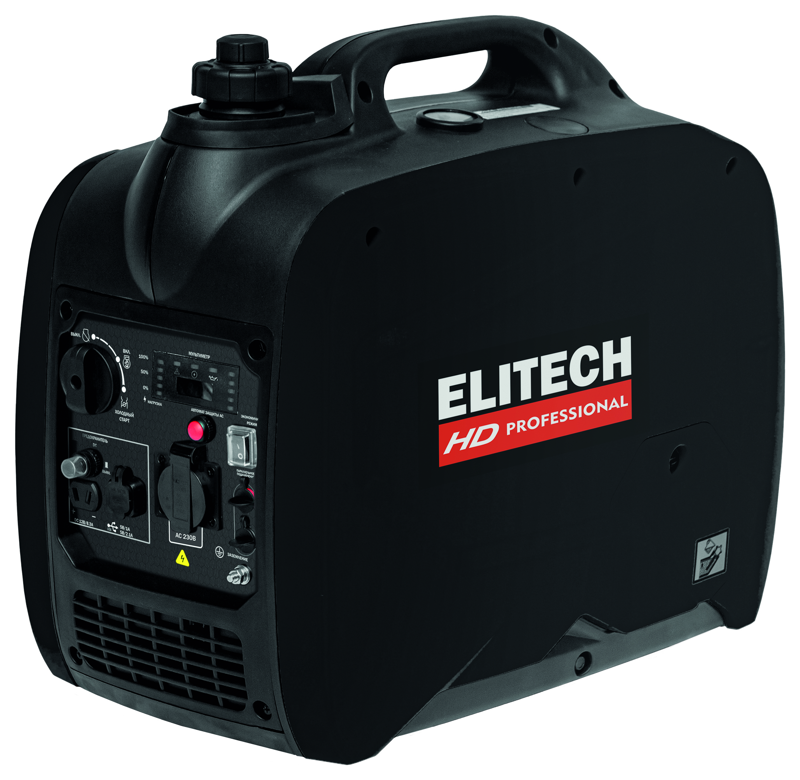 Изображение товара Инверторная бензиновая электростанция Elitech HD GIS 2000RM